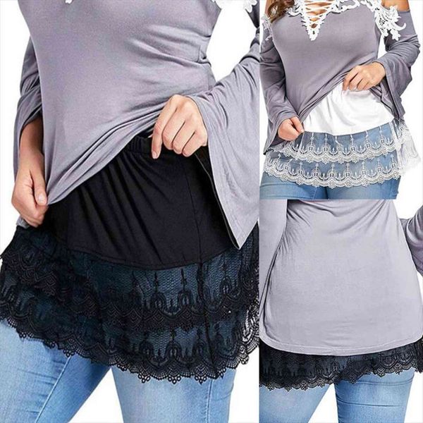 mini shirt extension women skirts a line half extended belt lace hollow for stitching accessories fake two clothes, Black
mini shirt extension women skirts a line half extended belt lace hollow for stitching accessories fake two clothes, Black