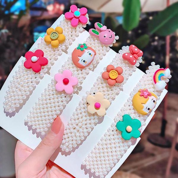 winya cute imitation pearl material hairpin children's hairpin 4pcs set cartoon side clip bangs clip girl small flower headdres, Slivery;white
winya cute imitation pearl material hairpin children's hairpin 4pcs set cartoon side clip bangs clip girl small flower headdres, Slivery;white