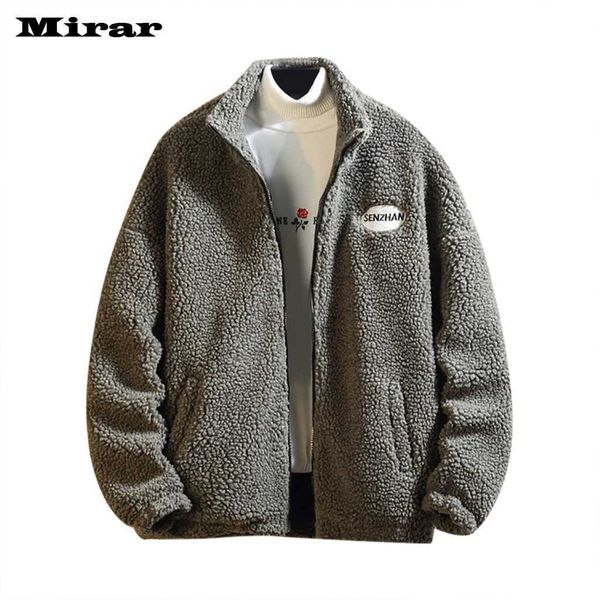 mens new fashion casual lamb cashmere loose zipper long sleeve keep warm coat, Black;brown
mens new fashion casual lamb cashmere loose zipper long sleeve keep warm coat, Black;brown