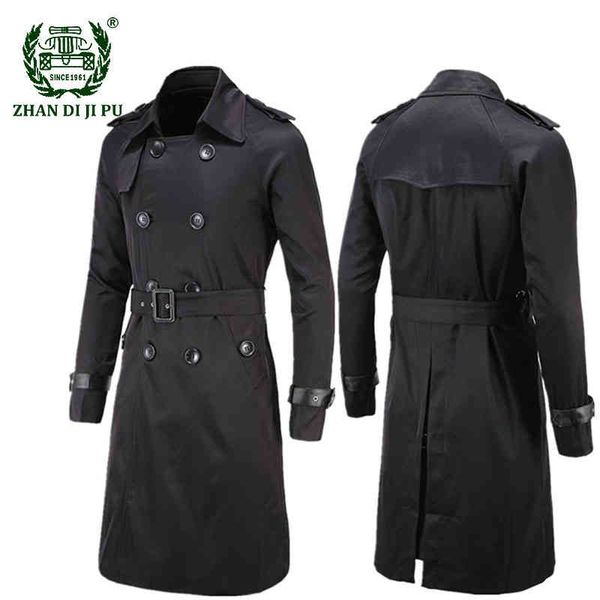 classic british men's raincoat, fashion et, double button coat, trousers, tights, adjustable belt, Black
classic british men's raincoat, fashion et, double button coat, trousers, tights, adjustable belt, Black