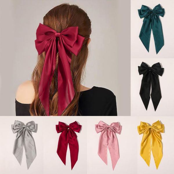 hair accessories 1pc fashion bowknot streamer hairpin woman girls satin ribbon barrette bow back head spring clip headwear
hair accessories 1pc fashion bowknot streamer hairpin woman girls satin ribbon barrette bow back head spring clip headwear