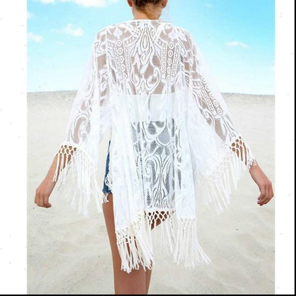 boho white open front tassel lace mesh sheer kimono cardigan women summer 3 4 sleeve solid vacation beach kimonos
boho white open front tassel lace mesh sheer kimono cardigan women summer 3 4 sleeve solid vacation beach kimonos