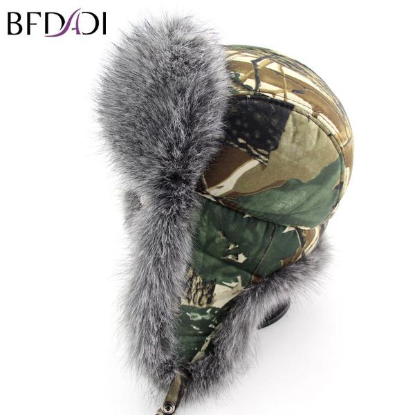berets bfdadi 2021 bomber camouflage cap winter trapper hats faux fur windproof snow hat ear flaps russian military caps, Blue;gray
berets bfdadi 2021 bomber camouflage cap winter trapper hats faux fur windproof snow hat ear flaps russian military caps, Blue;gray