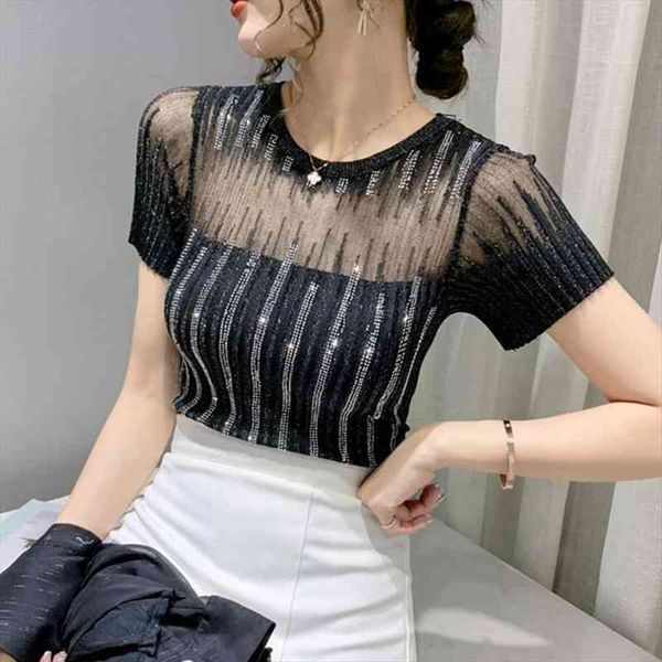 hollow out drills summer women sweater short sleeve shirt cultivate ones morality ice silk blouse thin female knit net, White;black
hollow out drills summer women sweater short sleeve shirt cultivate ones morality ice silk blouse thin female knit net, White;black