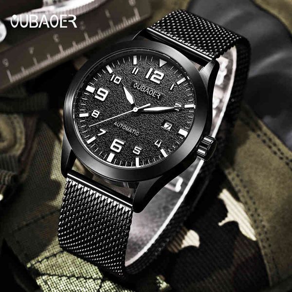 2018 new gentlemen clock oubaoer rvs casual automatic men s men's hombre, Slivery;brown
2018 new gentlemen clock oubaoer rvs casual automatic men s men's hombre, Slivery;brown