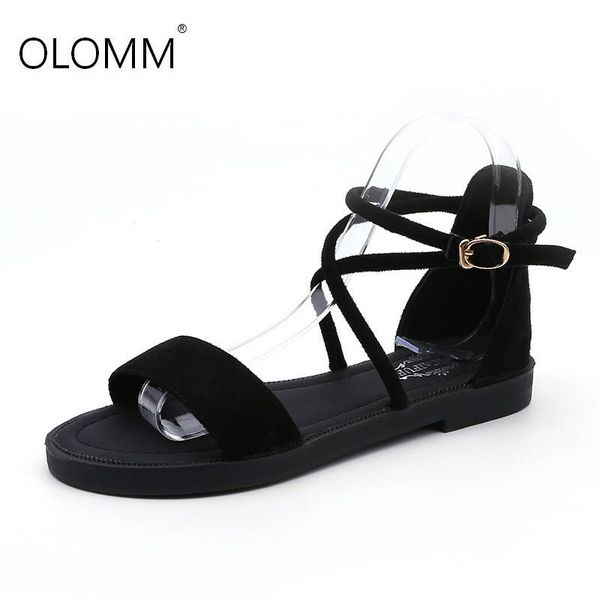 sandals low heel cross strap retro roman shoes student flat zapatos de mujer platform womens, Black
sandals low heel cross strap retro roman shoes student flat zapatos de mujer platform womens, Black