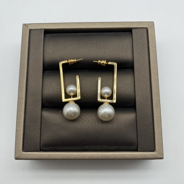 special design drop earring with pearl for women engagement jewelry gift with box ps4274, Silver