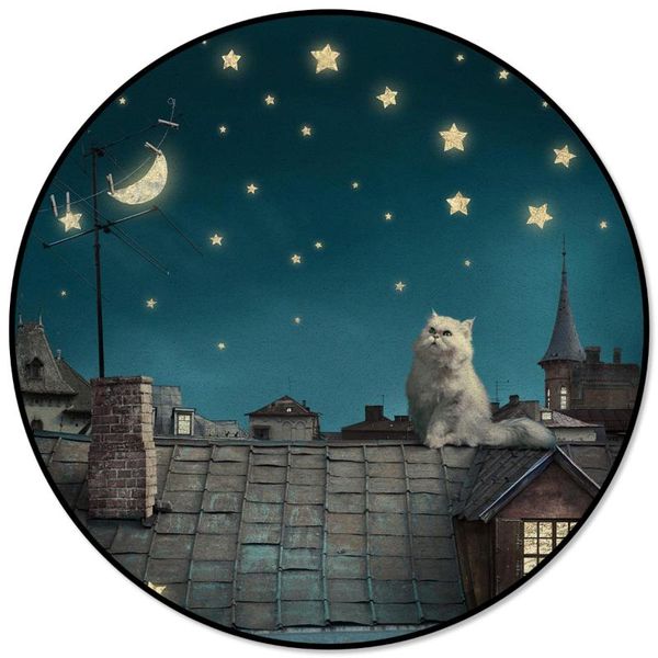 carpets roof kitten night moon stars pattern round children area rug floor mat living room bedroom carpet coffee table
carpets roof kitten night moon stars pattern round children area rug floor mat living room bedroom carpet coffee table