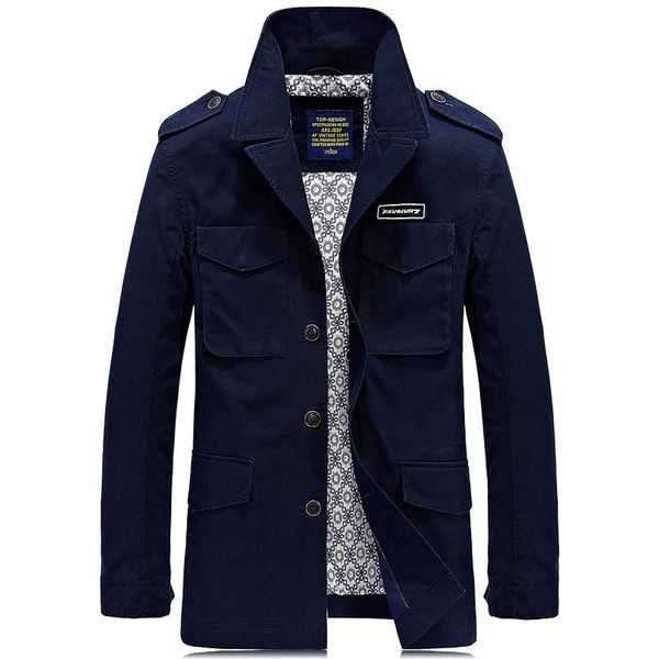 men's jackets afs men jacket business casual plus 4xl army pure cotton male brand clothing spring autumn office mens coat, Black;brown
men's jackets afs men jacket business casual plus 4xl army pure cotton male brand clothing spring autumn office mens coat, Black;brown