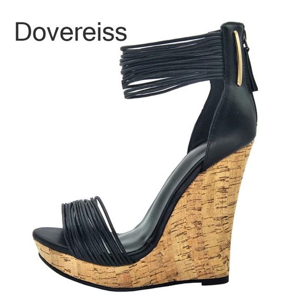 dress shoes dovereiss fashion women's summer back zipper wedges platform narrow band pure color consice sandals 40 41 42 43, Black
dress shoes dovereiss fashion women's summer back zipper wedges platform narrow band pure color consice sandals 40 41 42 43, Black