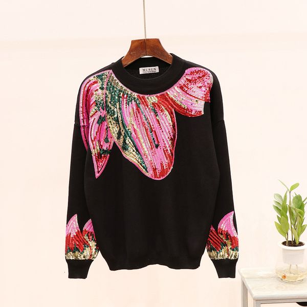 sequin female long sleeve sweater knitted pants 2pc set women autumn loose ladies tracksuits jumpers trousers knitwear sets ggsa, Blue
sequin female long sleeve sweater knitted pants 2pc set women autumn loose ladies tracksuits jumpers trousers knitwear sets ggsa, Blue