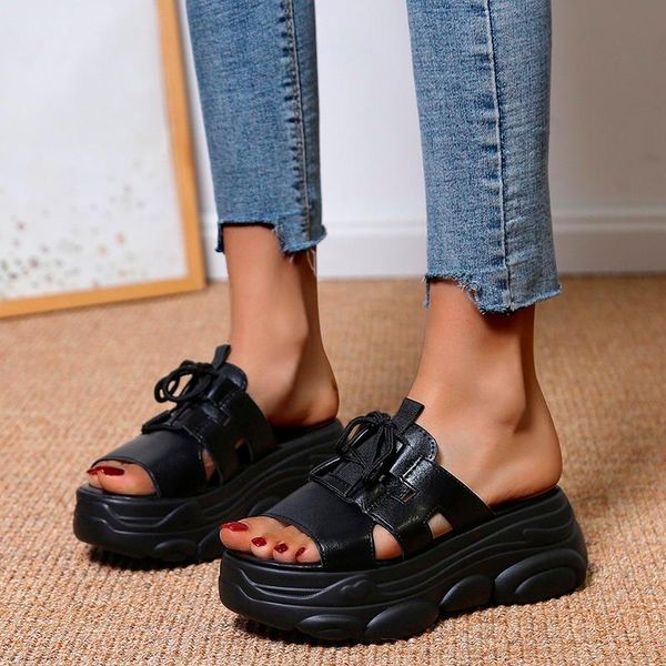 sandals summer chunky heel women thick platform sole leather patchwork sewing height increasing casual vogue shoes ladies nice, Black
sandals summer chunky heel women thick platform sole leather patchwork sewing height increasing casual vogue shoes ladies nice, Black