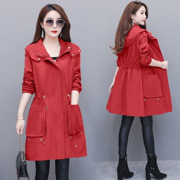 women's trench coats hooded coat women spring autumn long outerwear casual female cotton plus size windbreaker windproof lining, Tan;black
women's trench coats hooded coat women spring autumn long outerwear casual female cotton plus size windbreaker windproof lining, Tan;black