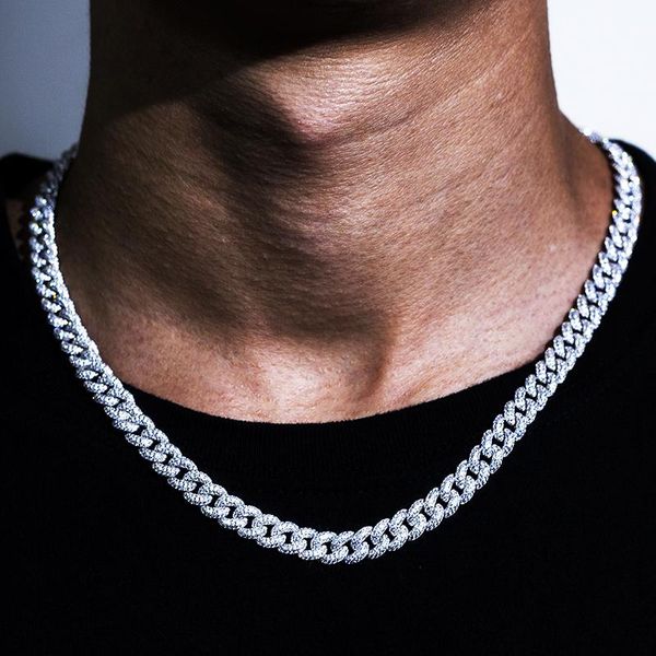 chains custom moissanite diamond cuban link chain necklace hip hop msn-531, Silver
chains custom moissanite diamond cuban link chain necklace hip hop msn-531, Silver