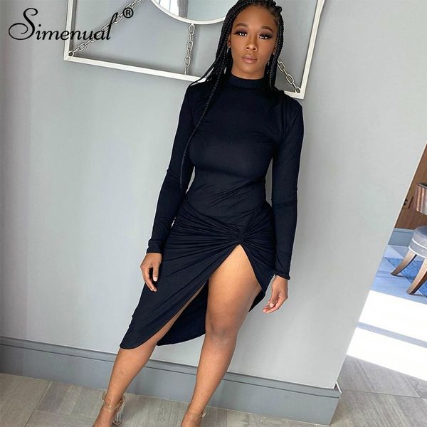 wrap side split bodycon midi dresses long sleeve for women fall 2021 clothing solid night partywear skinny dress autumn, White;black
wrap side split bodycon midi dresses long sleeve for women fall 2021 clothing solid night partywear skinny dress autumn, White;black