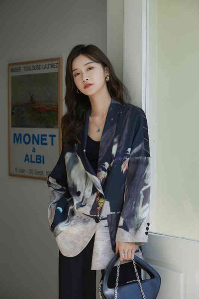 women's suits & blazers cheerart fashion blazer women striped print patchwork and jackets designer coat autumn spring loose casual outw, White;black
women's suits & blazers cheerart fashion blazer women striped print patchwork and jackets designer coat autumn spring loose casual outw, White;black