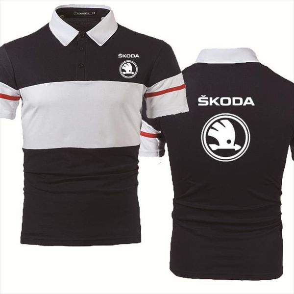 summer fashion casual mens polos short sleeve skoda car printed cotton gradient polo shirt, White;black
summer fashion casual mens polos short sleeve skoda car printed cotton gradient polo shirt, White;black