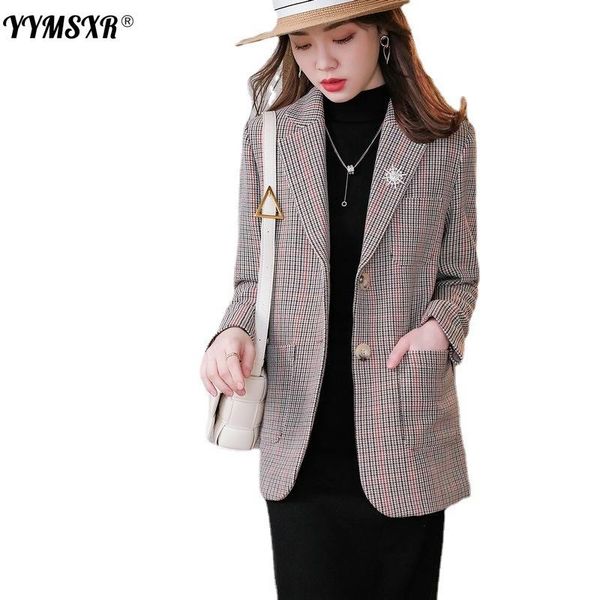 women's suits & blazers plus size suit high-quality 2021 autumn and winter long-sleeved single-breasted plaid ladies jacket office coat, White;black
women's suits & blazers plus size suit high-quality 2021 autumn and winter long-sleeved single-breasted plaid ladies jacket office coat, White;black