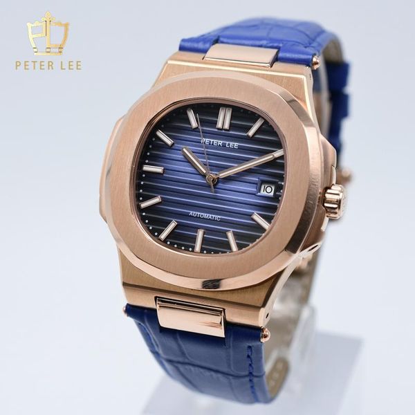 wristwatches brand peter lee fashion rose gold leather watch men auto date stainless mechanical wrist watches drop, Slivery;brown
wristwatches brand peter lee fashion rose gold leather watch men auto date stainless mechanical wrist watches drop, Slivery;brown