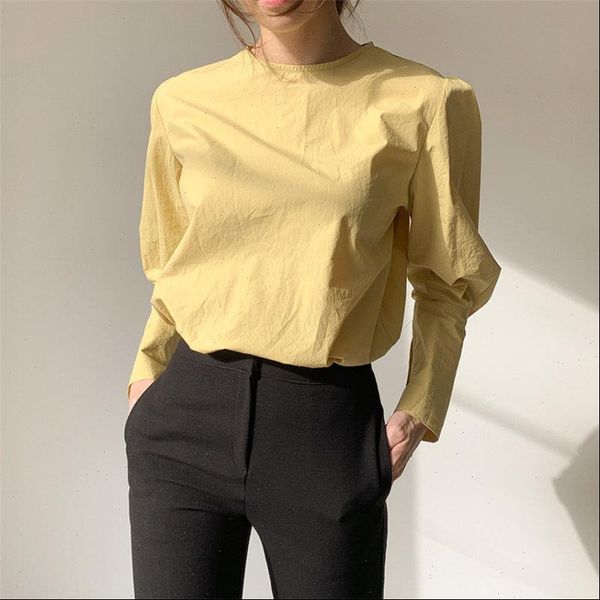 hzirip office lady women chic solid spring 2021 puff sleeves brief all match elegant o neck streetwear large size shirts, White
hzirip office lady women chic solid spring 2021 puff sleeves brief all match elegant o neck streetwear large size shirts, White