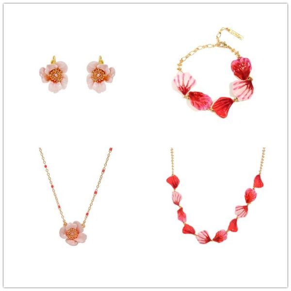 earrings & necklace camellia bracelet ring set enamel jewelry wholesale for woman trend, Silver
earrings & necklace camellia bracelet ring set enamel jewelry wholesale for woman trend, Silver