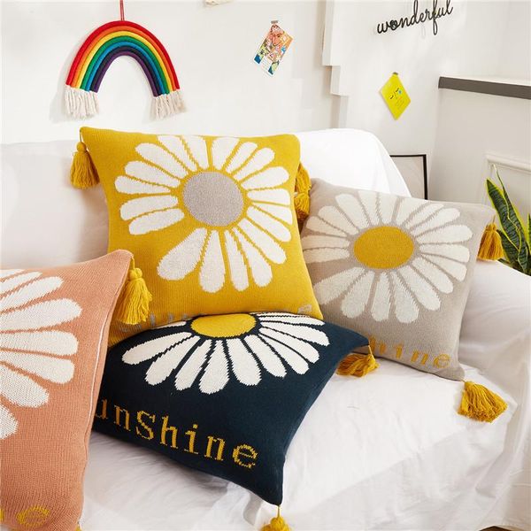 cushion/decorative pillow fsislover ins chic cotton tassel cushin cover small daisy knitted pillowcase living room home furnishing hogar
cushion/decorative pillow fsislover ins chic cotton tassel cushin cover small daisy knitted pillowcase living room home furnishing hogar
