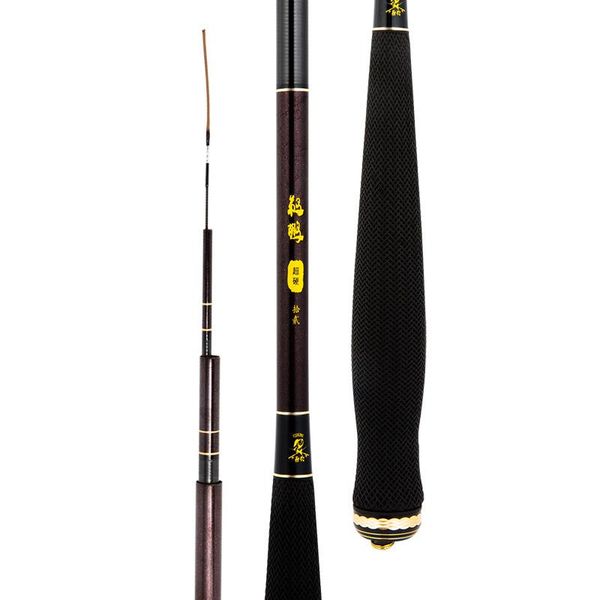 boat fishing rods 3.6m/3.9m/4.5m/4.8m/5.4mtelescopic carbon rod carp tackle hand pole use 360-degree rotating tip design 
boat fishing rods 3.6m/3.9m/4.5m/4.8m/5.4mtelescopic carbon rod carp tackle hand pole use 360-degree rotating tip design
