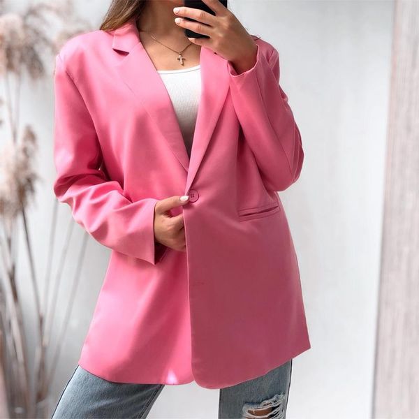 women's suits & blazers fashion chic light pink casual woman blazer spring autumn office lady pockets long sleeve suit elegant straight, White;black
women's suits & blazers fashion chic light pink casual woman blazer spring autumn office lady pockets long sleeve suit elegant straight, White;black