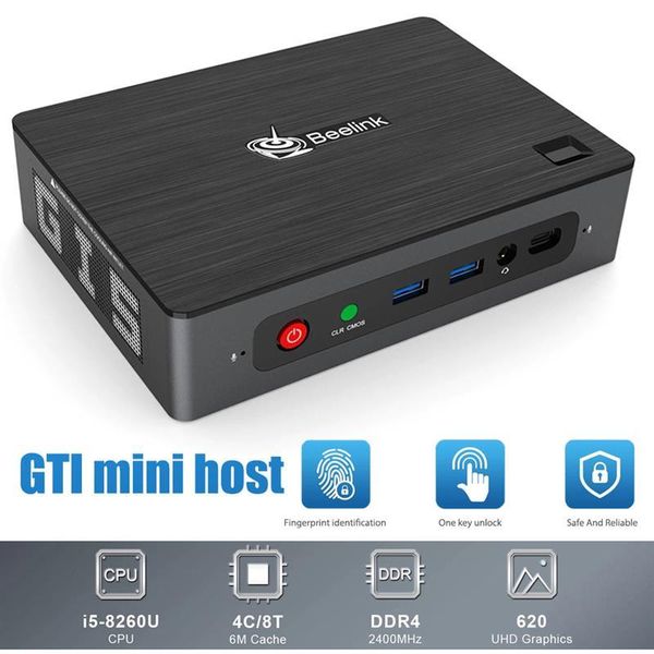 mini pcs beelink gti pc -8260u cpu 8+256g/ 16+512g ddr4 wifi6 bluetooth 5.0 1000m win10 uhd 4k display smart home office
mini pcs beelink gti pc -8260u cpu 8+256g/ 16+512g ddr4 wifi6 bluetooth 5.0 1000m win10 uhd 4k display smart home office
