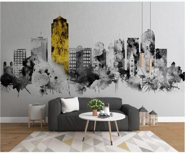 xue su large custom mural wallpaper nordic simple abstract ink city building background wall
xue su large custom mural wallpaper nordic simple abstract ink city building background wall