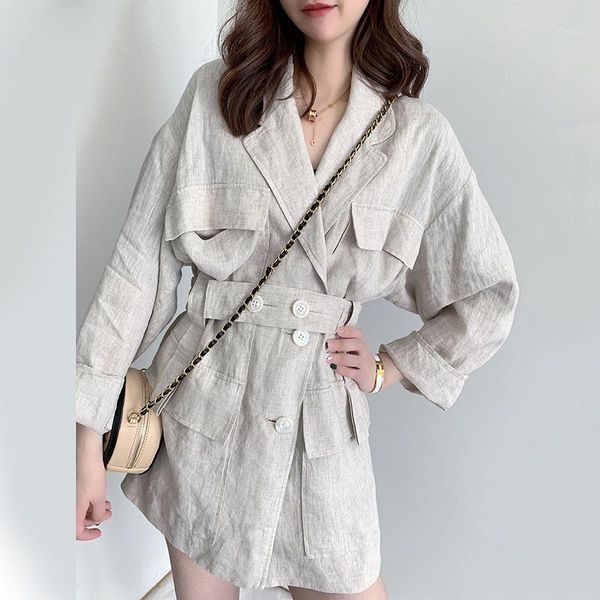 women's suits & blazers loose fit linen button split joint big size jacket lapel long sleeve women coat fashion tide spring 2021 1x5010, White;black
women's suits & blazers loose fit linen button split joint big size jacket lapel long sleeve women coat fashion tide spring 2021 1x5010, White;black