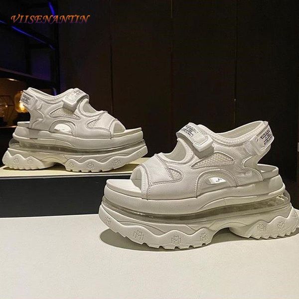 sandals summer white sports air cushion thick bottom daddy female style casual all-match personality, Black
sandals summer white sports air cushion thick bottom daddy female style casual all-match personality, Black