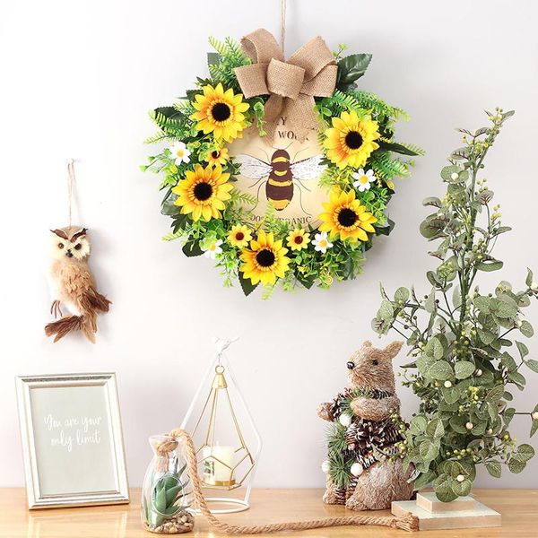 decorative flowers & wreaths simulation sunflower wreath christmas door hanging for home wedding festival decoration
decorative flowers & wreaths simulation sunflower wreath christmas door hanging for home wedding festival decoration
