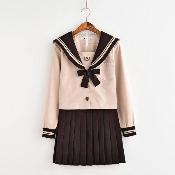 clothing sets japan school dress jk uniforms sailor suit cosplay brown uniform for girls students anime pleated skirt with bow tie, White
clothing sets japan school dress jk uniforms sailor suit cosplay brown uniform for girls students anime pleated skirt with bow tie, White