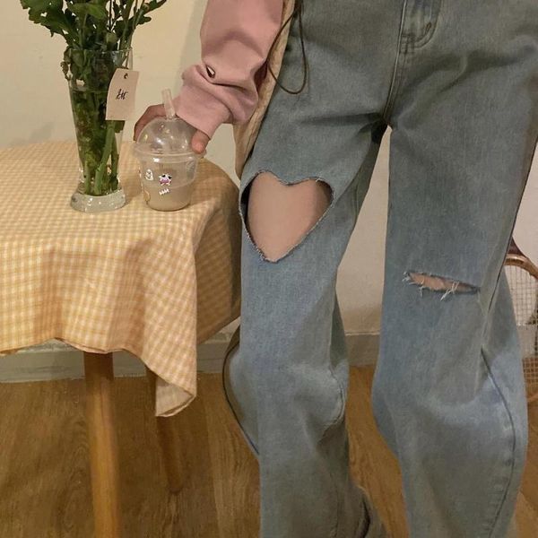 women's jeans summer kawaii heart y2k pants female boyfriend women high waist mom ripped cool stright trousers girl, Blue
women's jeans summer kawaii heart y2k pants female boyfriend women high waist mom ripped cool stright trousers girl, Blue