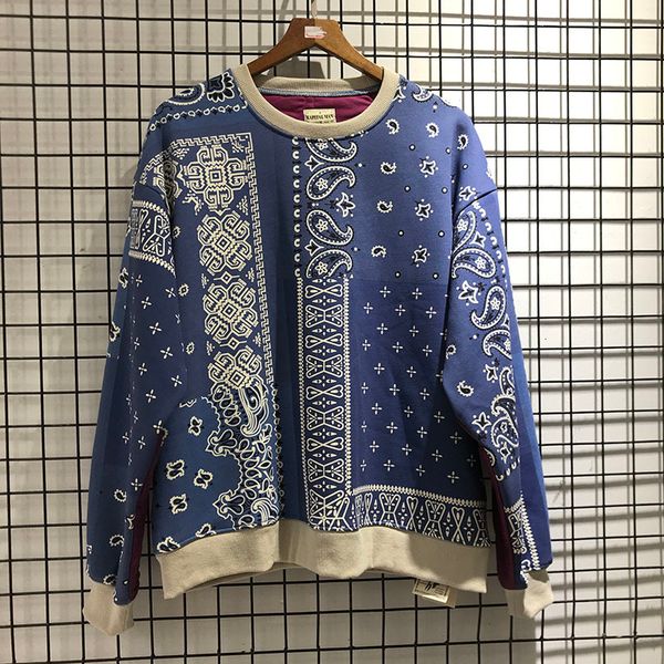 2021 new kapital cashew flor impresso sweatshirts crewneck masculino feminino casal hip-hop criatividade emendado de algodo pullovers vint, Black
2021 new kapital cashew flor impresso sweatshirts crewneck masculino feminino casal hip-hop criatividade emendado de algodo pullovers vint, Black