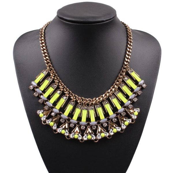 new arrival fashion brand resin chunky statement necklace gold color choker collar bib pendant for women party jewelry, Silver
new arrival fashion brand resin chunky statement necklace gold color choker collar bib pendant for women party jewelry, Silver