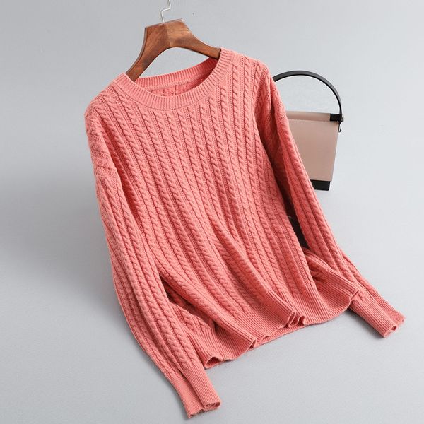 2021 autumn o-neck sleeve warm sweater pure color women pullovers pull femme pjer, White
2021 autumn o-neck sleeve warm sweater pure color women pullovers pull femme pjer, White