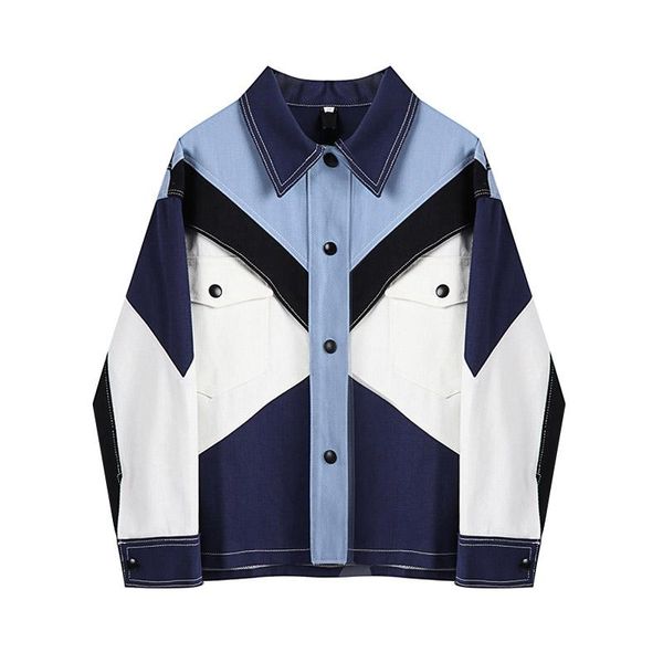 women's jackets loose fit blue conrtast color big size denim jacket lapel long sleeve women coat fashion spring autumn 2021, Black;brown
women's jackets loose fit blue conrtast color big size denim jacket lapel long sleeve women coat fashion spring autumn 2021, Black;brown