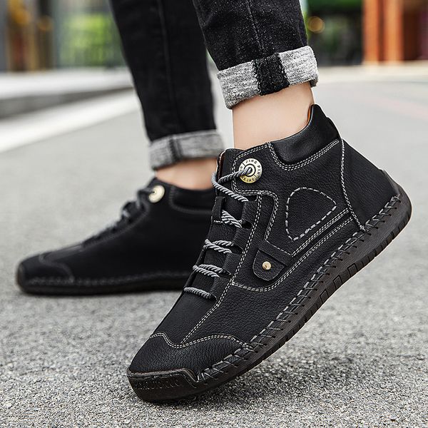 2020 new autumn and winter 2020 new fashion british style middle high retro casual handmade leather shoes fashionable mens shoes cross-b, Red;white
2020 new autumn and winter 2020 new fashion british style middle high retro casual handmade leather shoes fashionable mens shoes cross-b, Red;white