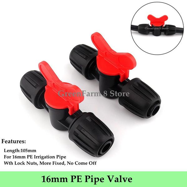watering equipments 2~50pcs 16mm hdpe pipe ball valve pe hose with lock nuts micro irrigation system greenhouse tube fittings
watering equipments 2~50pcs 16mm hdpe pipe ball valve pe hose with lock nuts micro irrigation system greenhouse tube fittings