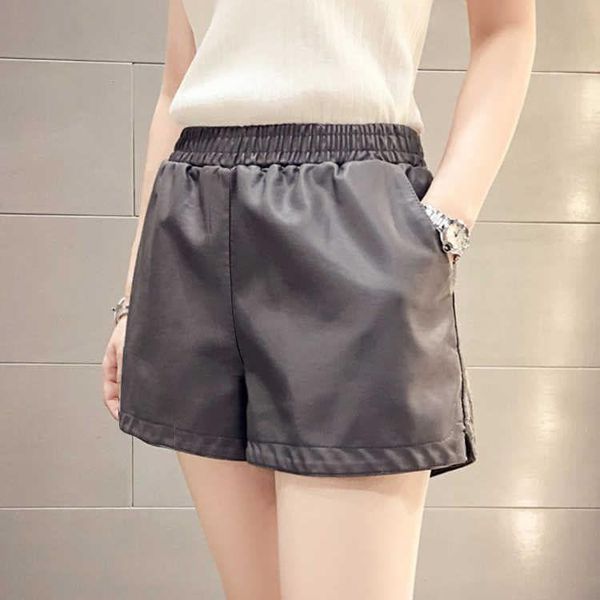 women's shorts leather solid high waist loose skinny women casual fashion autumn winter wide leg pu p2225, White;black
women's shorts leather solid high waist loose skinny women casual fashion autumn winter wide leg pu p2225, White;black