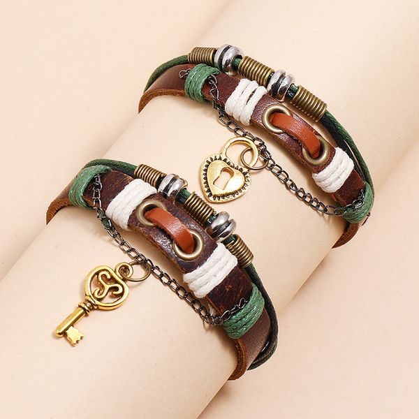bangles bracelet simple knitting couple cowhide personality creativity a pair of male and female students hand decoration commemorative gift, Black
bangles bracelet simple knitting couple cowhide personality creativity a pair of male and female students hand decoration commemorative gift, Black
