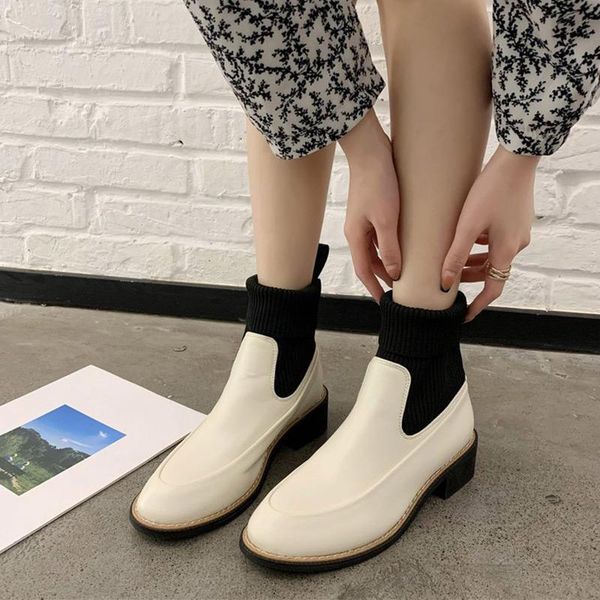 boots ankle women kinting casual shoes ladies slip on sewing pu leather short female comfortable square heel footwear 2021, Black
boots ankle women kinting casual shoes ladies slip on sewing pu leather short female comfortable square heel footwear 2021, Black