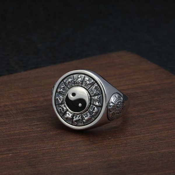 cluster rings s925 sterling silver yinyang spinner for men thai ring bagua engraved rotatable feishui lucky jewelry, Golden;silver
cluster rings s925 sterling silver yinyang spinner for men thai ring bagua engraved rotatable feishui lucky jewelry, Golden;silver