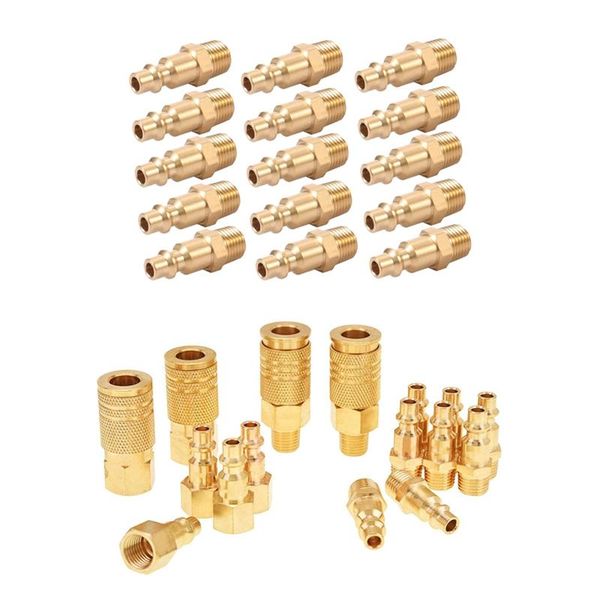 pneumatic tools 15pcs brass 1/4 inch npt male air hose quick connect adapter (male npt) & 1set fittings, coupler and plug kit
pneumatic tools 15pcs brass 1/4 inch npt male air hose quick connect adapter (male npt) & 1set fittings, coupler and plug kit