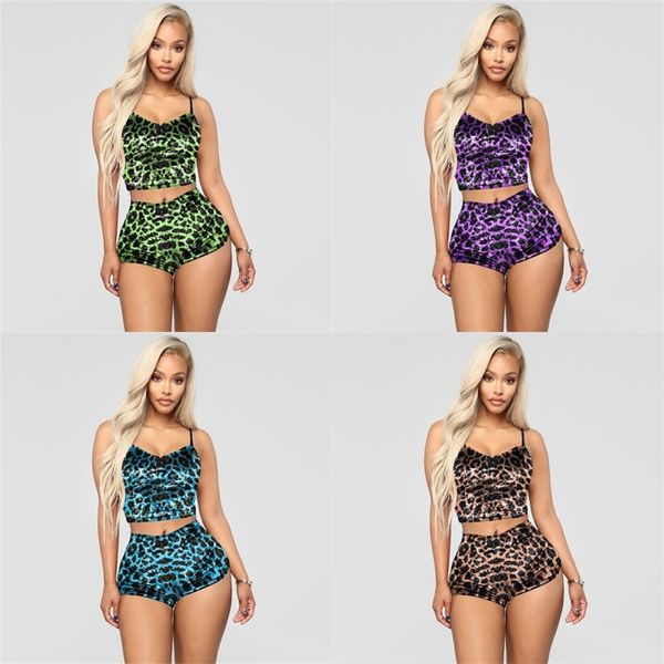 womens two piece sport suit t-shirts camisole shorts tracksuits lapel neck leopard printed ladies party night club wear h2510, White
womens two piece sport suit t-shirts camisole shorts tracksuits lapel neck leopard printed ladies party night club wear h2510, White