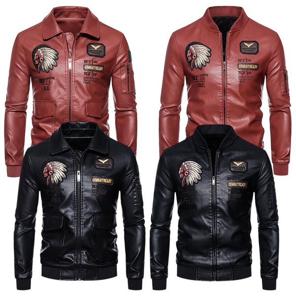 men's jackets wholesale letermen baseball biker jacket pu leather men bomber winter, Black;brown
men's jackets wholesale letermen baseball biker jacket pu leather men bomber winter, Black;brown