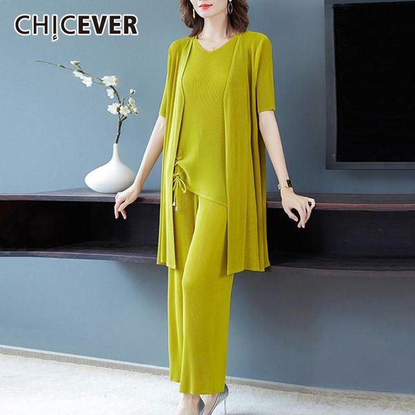 women's two piece pants chicever casual three set for women o neck sleeveless t shirt open stitch coat high waist trousers solid sets f, White
women's two piece pants chicever casual three set for women o neck sleeveless t shirt open stitch coat high waist trousers solid sets f, White