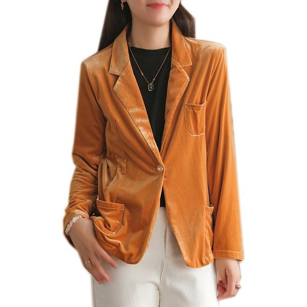 women's suits & blazers women velvet suirt office lady casual one button outwear for autumn winter solid a09271020, White;black
women's suits & blazers women velvet suirt office lady casual one button outwear for autumn winter solid a09271020, White;black